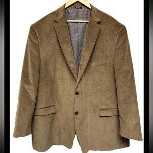 Saddlebred Corduroy Men's 56L Brown 2 Button Blazer
